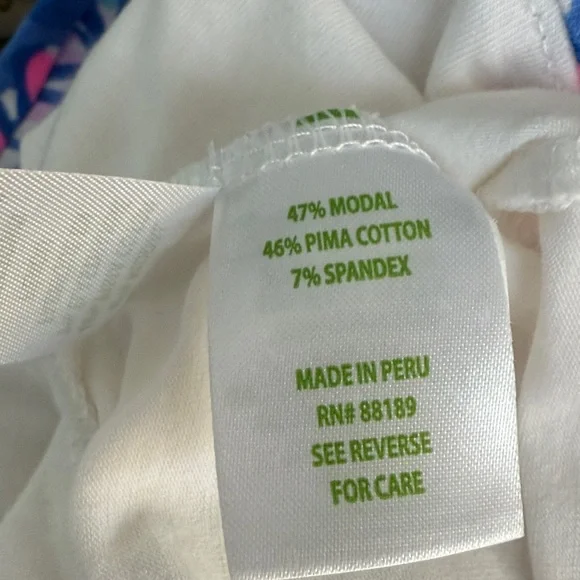 Floral Blue and Pink Top - Picture 3 of 4